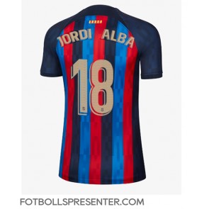 Barcelona Jordi Alba #18 Hemma Matchtröja Dam 2022-23 Kortärmad